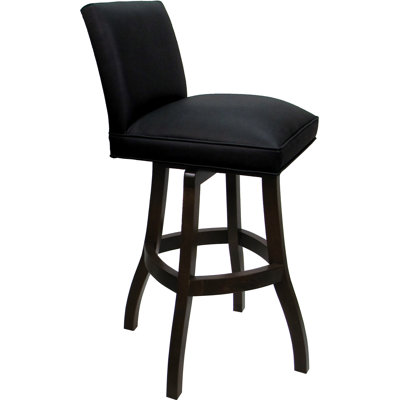 Swivel Wood Extra Tall Bar Stool On S-base