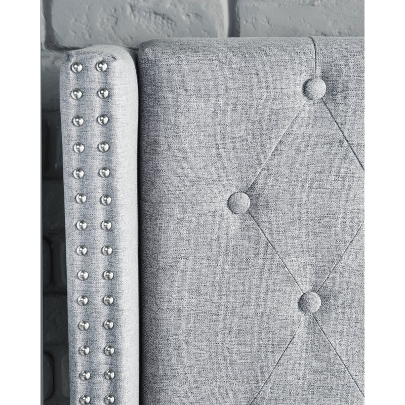 Jazlynn Upholstered Ottoman Storage Bed, Double (4'6)