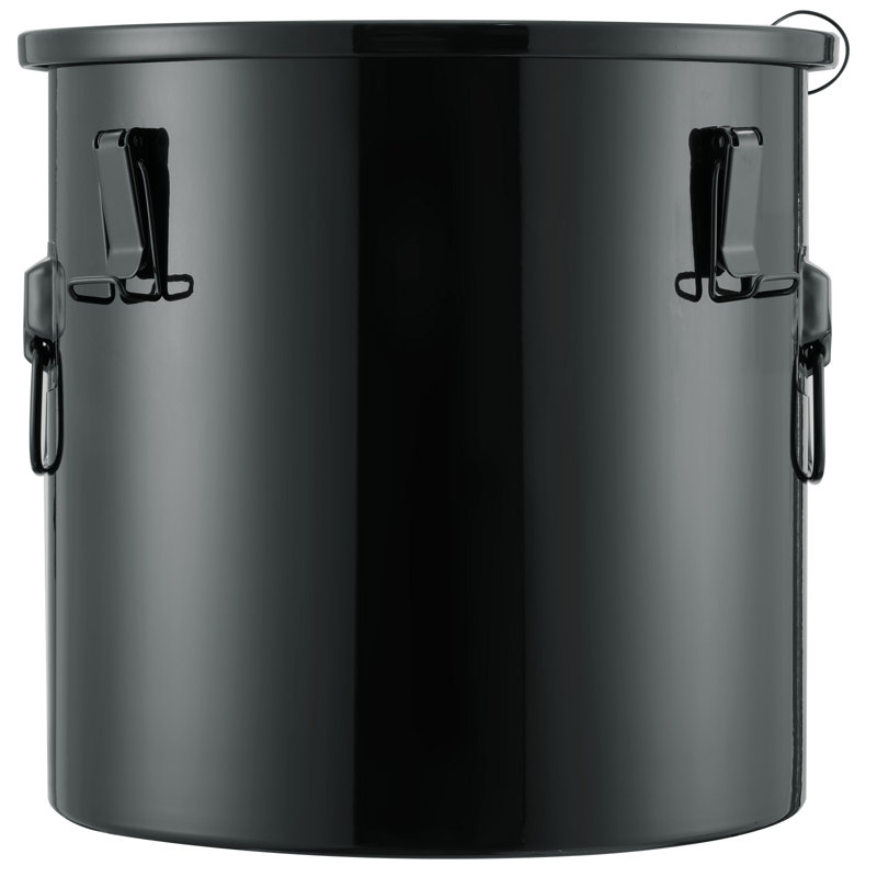 Stainless Steel Clips Grease Bucket, 37.9 L