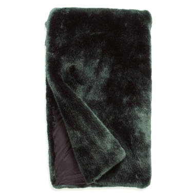 FABULOUS-FURS Couture Collection Faux Fur Throw Mocha Mink