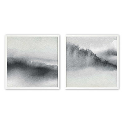 «Whispering Woods», ensemble de 2 reproductions sur papier mat d'archives dans un cadre