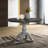 Iris Weathered White Wood 5-Piece Dining Set