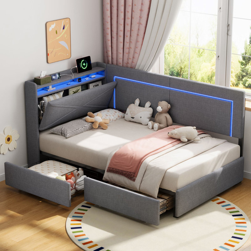 Single (3') Bed Frame, Grey