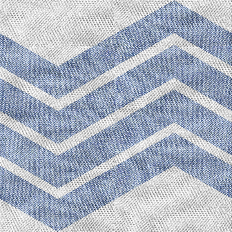 Tapis gris / bleu Antronette, Carré 7 pi