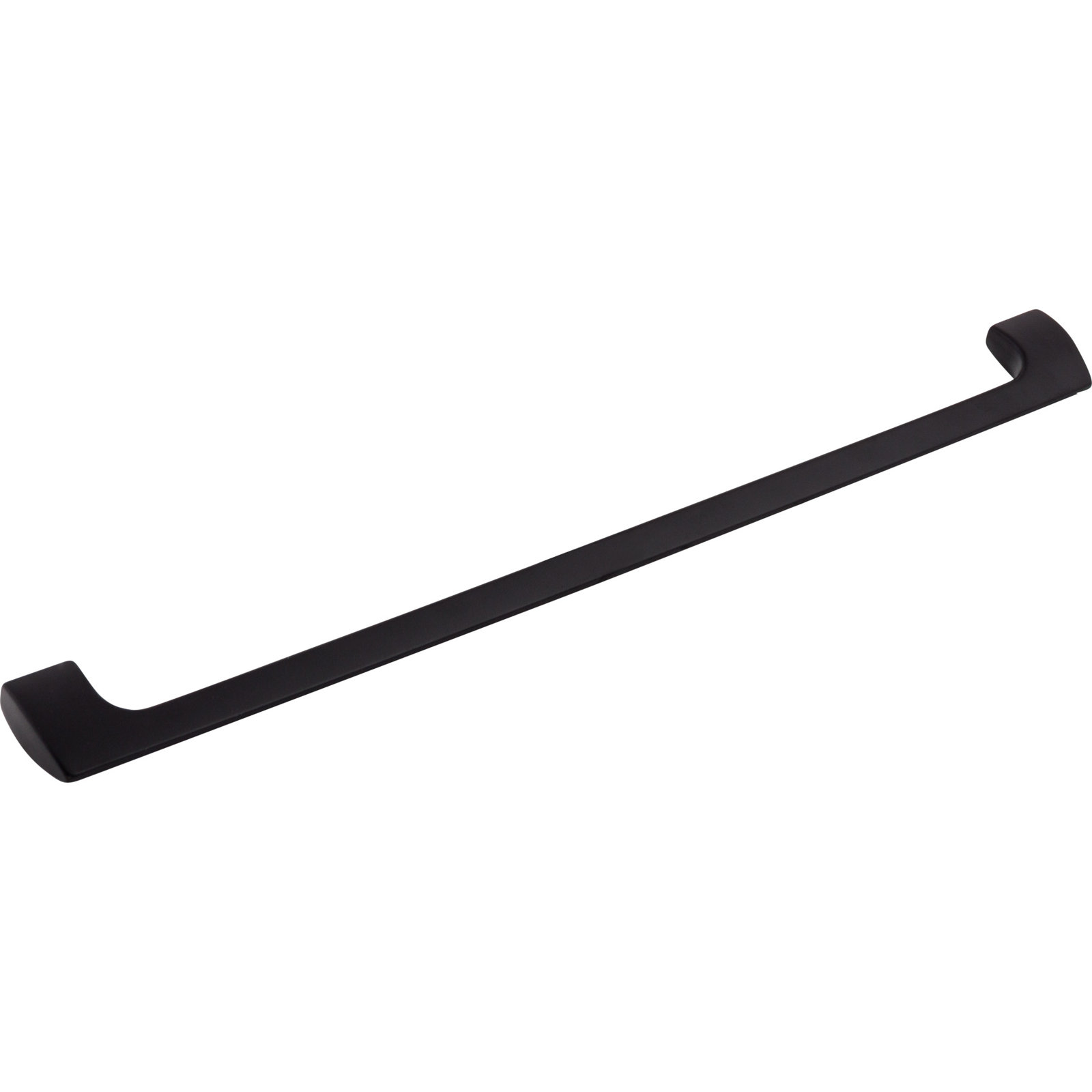 Holland Bar Cabinet Pull, Flat Black, 12" Center to Center