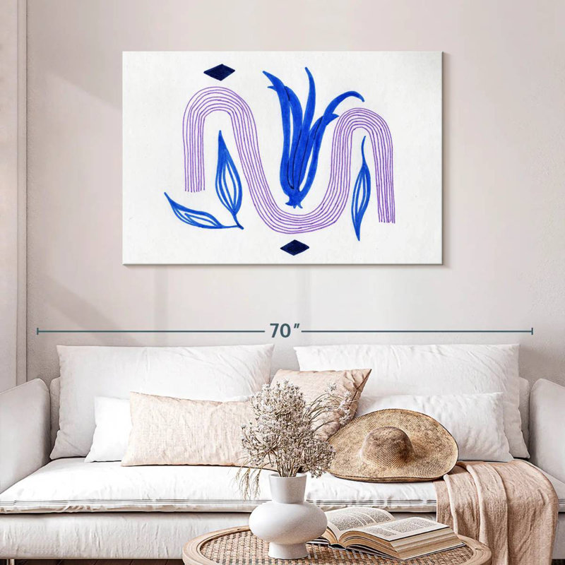 Avery Boho Abstract Tulip, 30" H x 45" W