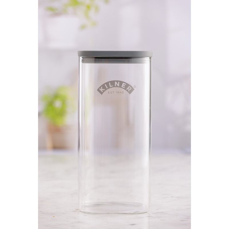 Kilner Fresh Storage Square Jar 1.5L, 1