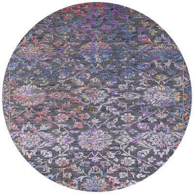 Tapis oriental mauve / rouge / gris Halchita