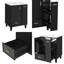 Meuble-lavabo moderne 24 po avec lavabo en céramique, armoire de rangement noire et tiroirs à fermeture en douceur-1566193964