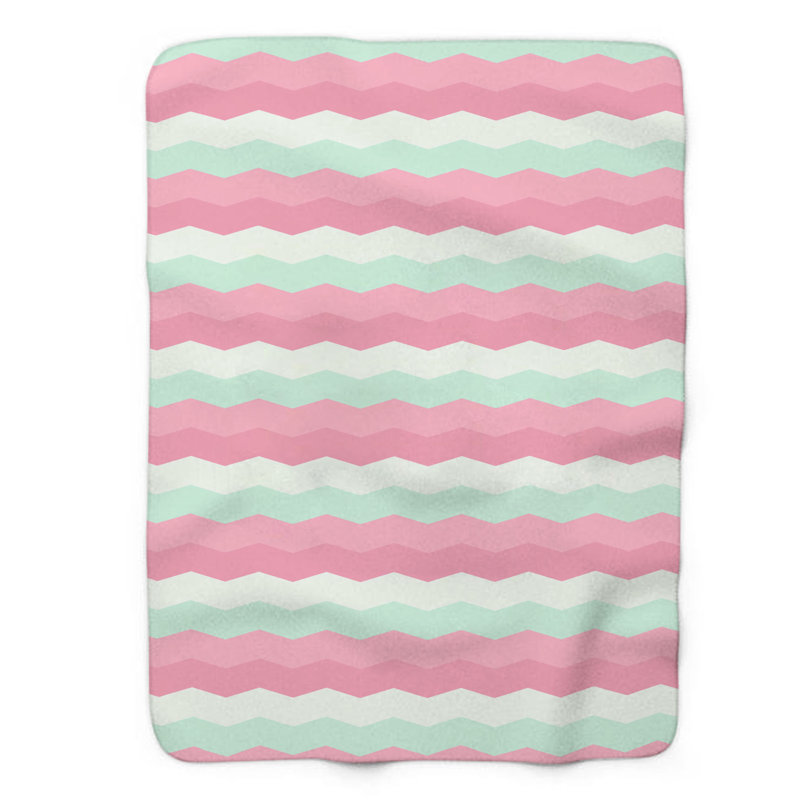 Douces formes - Couverture sherpa de qualité supérieure 1 pièce, Grand lit
