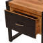 Grande table de bout en bois massif avec rangement 24 po Aria-Jai