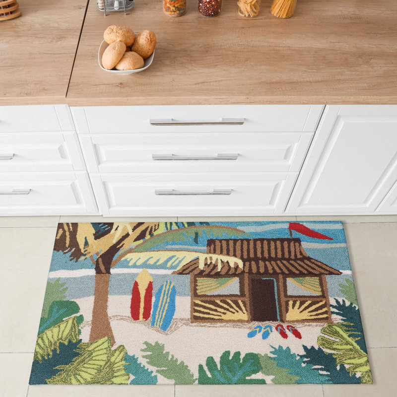 Cohee No Pattern And Not Solid Color Polyester Kitchen Mat, 30" W x 48" L
