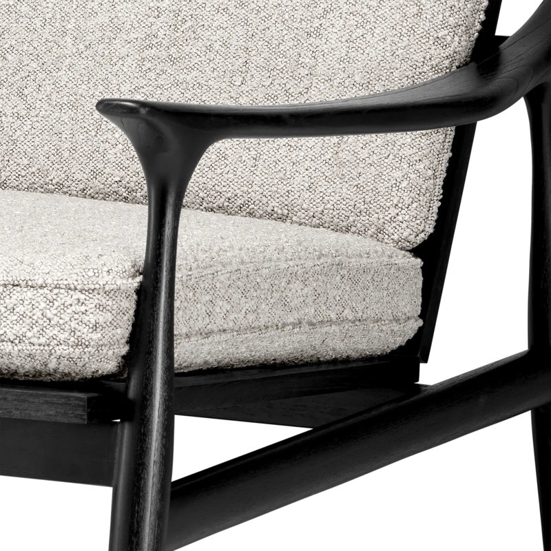 Manzo Armchair, Black, Black
