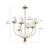 6- Light Dimmable 33.9'' W Dining Room Chandelier