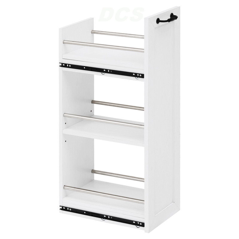 102.3" Kitchen Island With Extendable Dining Table, Kitchen Rolling Island Cart With Trash Storage Cabinet, 3-Tier Pull-Out Spice Rack, Mobile Island Table On Wheels For Kitchen, Dining Room,White, Kitchen Island