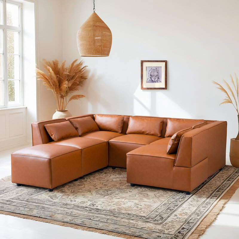 Vegan Leather Modular Sofa