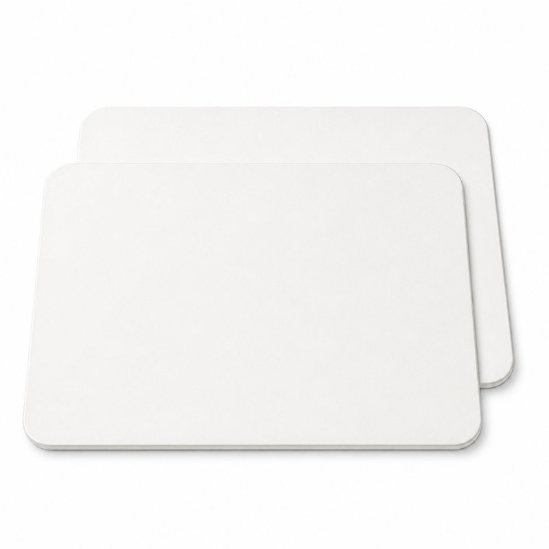 Stone Drying Mat for Kitchen Counter, Instant Dry Diatomaceous Earth Dish Pad, Fast Drying Stone Mat Board, Light Gray