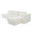 Boneless 113" L-Shaped Chenille Sectional Sofa with Double-Layer Cushions-124632835