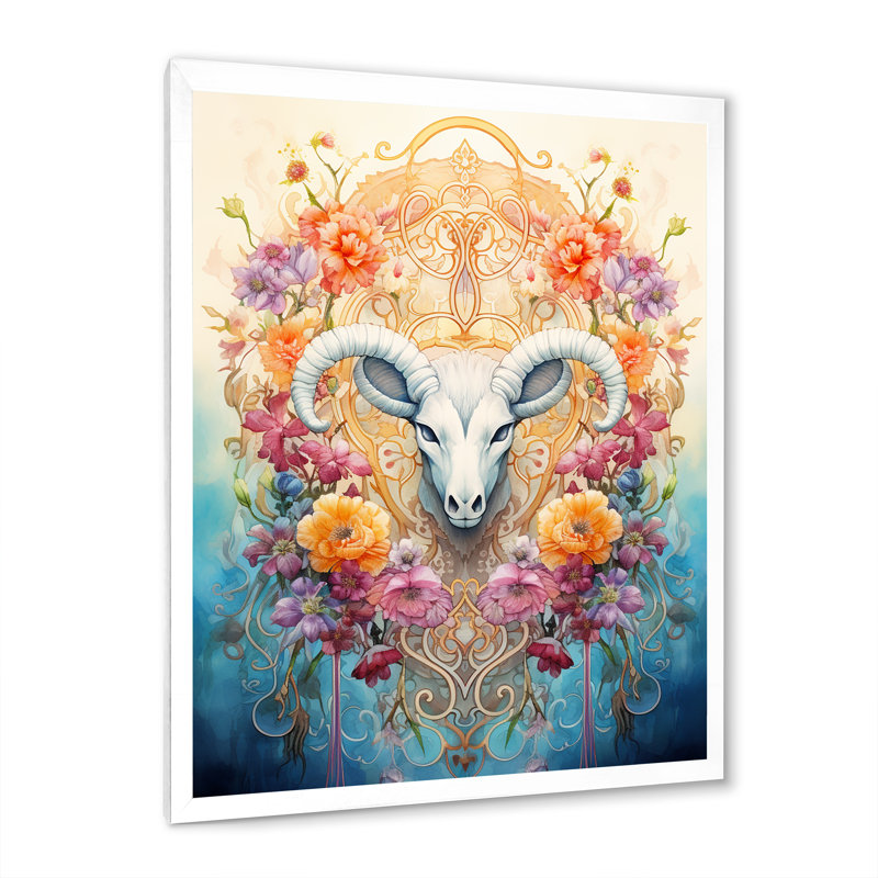 «Folk Religion Divine Blessings», impressions sur toile, H 32 po x l 16 po x P 1 po, Cadre photo blanc