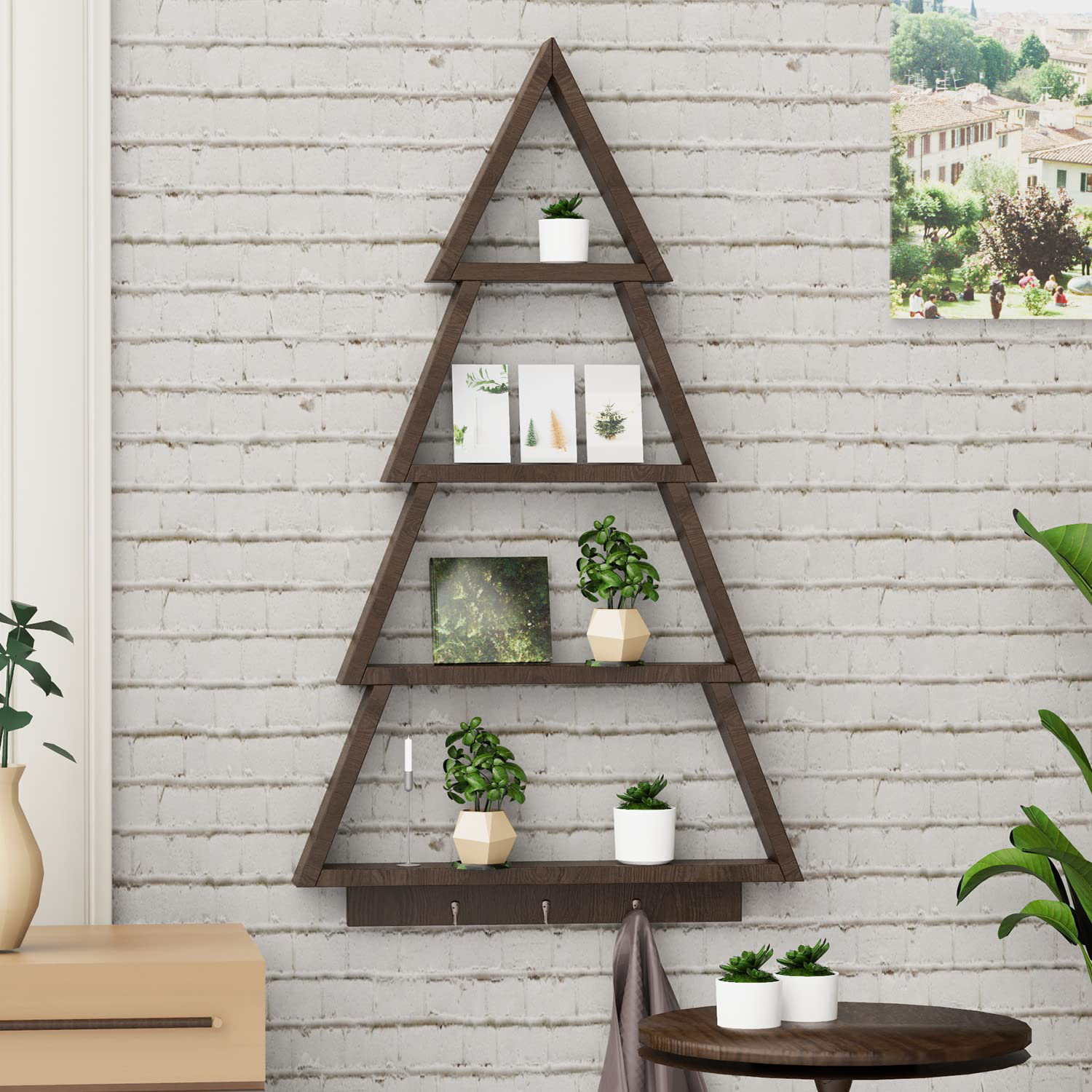 Gracie Oaks 12 x 16 Wood Small Cubby Shelf & Reviews