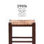 Tabouret de bar et de comptoir avec siège en rotin Halvorson-1156844849-1156844850