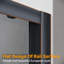 190 x 120 x 70cm, Safety Aluminum Framed Single-Sided Self-Cleaning Glass Shower Door with Side Panels