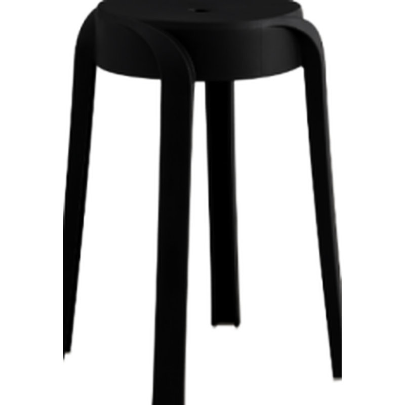 Paquet de 6 chaises empilables en plastique, surface lisse, hauteur du produit 18,48 po, polyvalente pour différentes pièces, options colorées, matériau, siège idéal de 16,9 po