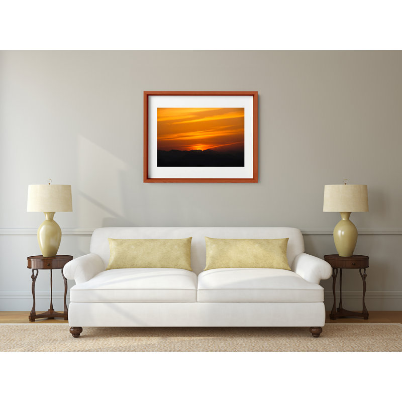 The Golden Hour Print by Joseph Regan, 22" H x 26" W x 0.75" D, Cherry