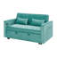 54,33 po Canapé-lit pliable polyvalent en 3 longueurs, canapé-lit moderne, canapé-lit en velours, dossier réglable-249105547