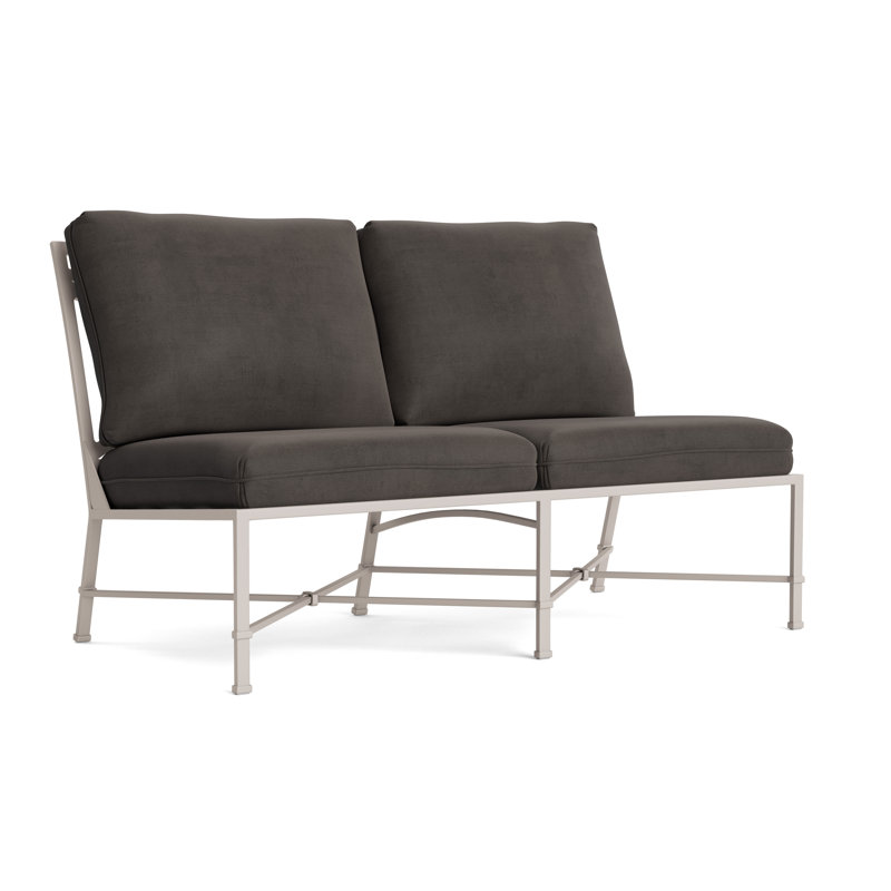 Venetian Outdoor 2 - Seat Loveseat, Fusion Charcoal, Dove