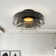 Mid Century Modern Ceiling Light 3 Layer Glass Shade