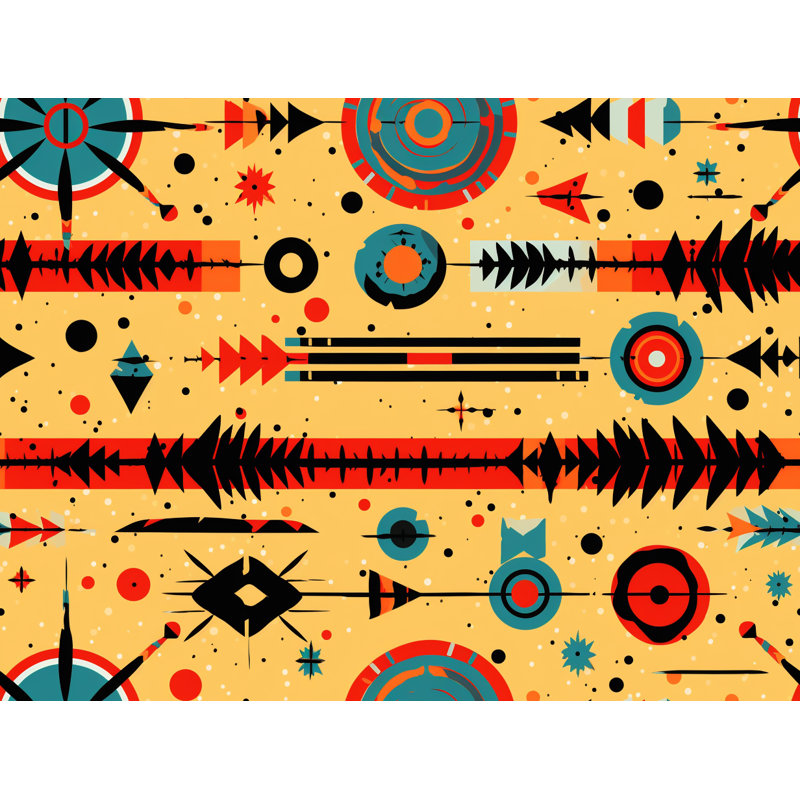 Rideaux de fenêtre Native American Vintage - 2 panneaux, L 20 po x L 63 po