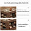Vitrine de luxe moderne avec tiroirs de rangement, aucun assemblage requis pour la vente au détail de bijoux, de cosmétiques et de boutiques-131673336-131673337