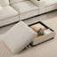 Canapé modulaire surdimensionné de 140 po avec repose-pieds et console de rangement mobiles, pochettes de rangement amovibles, porte-gobelet, siège large, chargeur USB, canapé en chenille à 6 places en U pour le salon-737743539