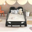 Lit plateforme simple avec roulettes-314174557