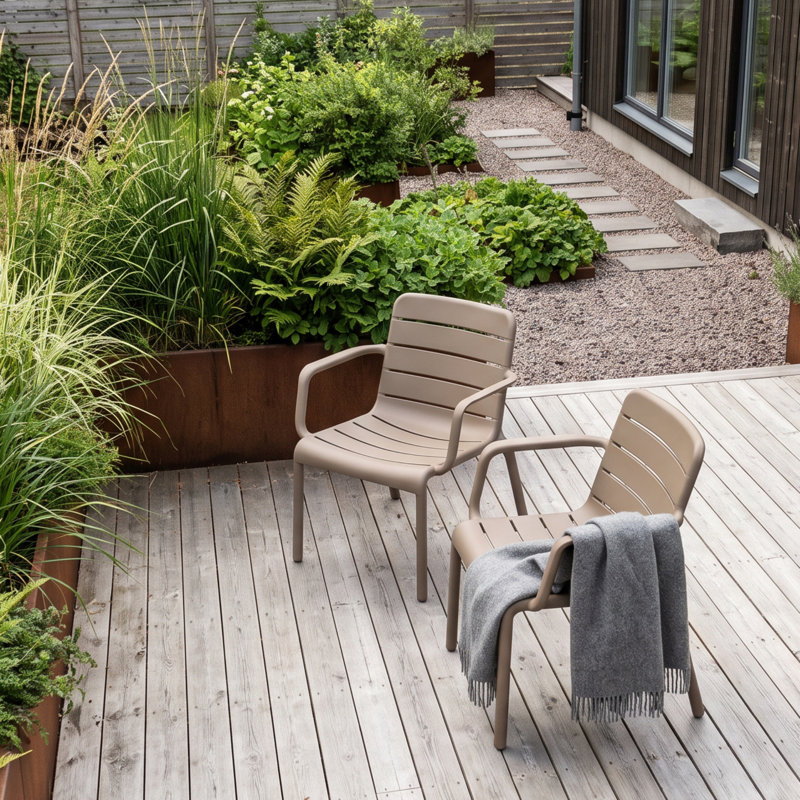 Outdoor Lounge Chair, Grey