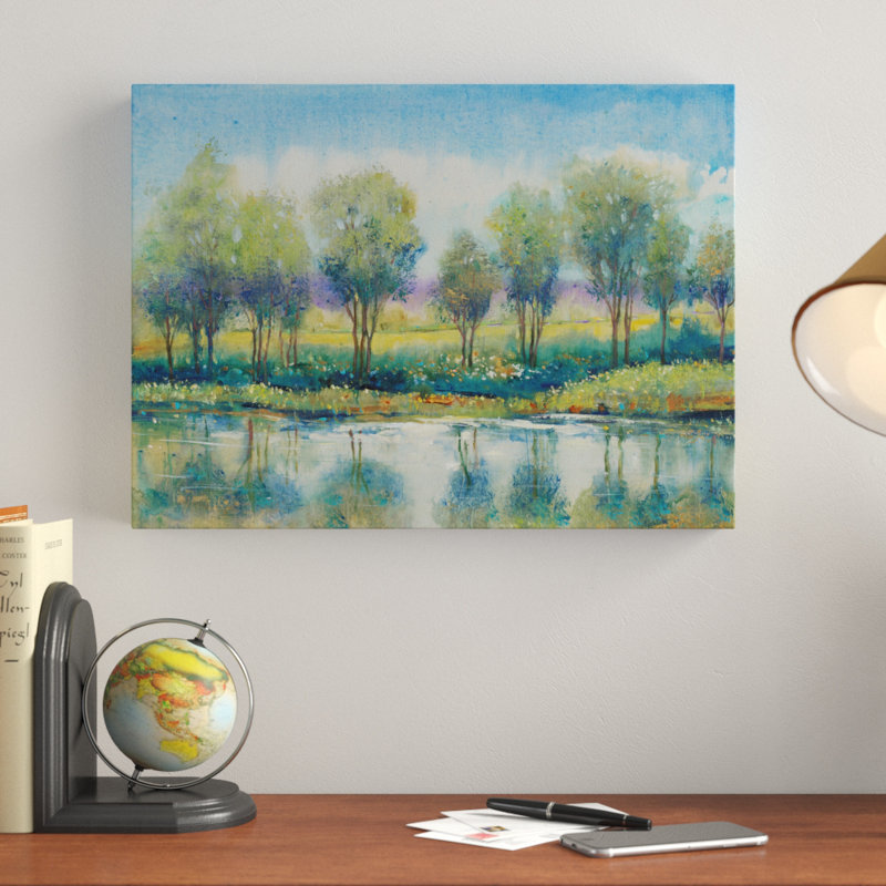 «River Reflection I» par Timothy O'Toole - reproduction d'art sur toile, H 24 po x l 32 po x P 2 po