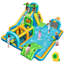 Parc aquatique gonflable avec jeu de cible de basketball mural et ventilateur 680W
