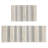 Woven Texture Stripe Bath Rug Grey 22X58"