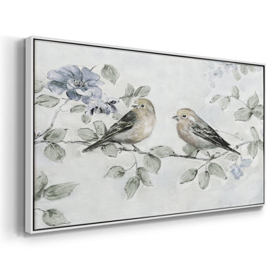 Soft Finch Summer - Toile tendue avec châssis encadré - Prêt à accrocher