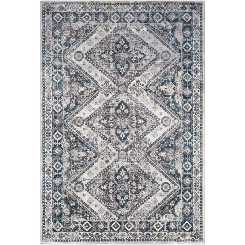 Rothenberg Abstract Indoor Rug, Rectangle 6'7" x 9'