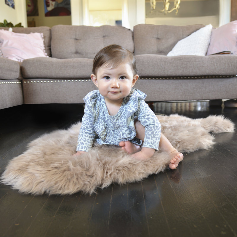 Tapis décoratif Teddy en peau de mouton Williamstown