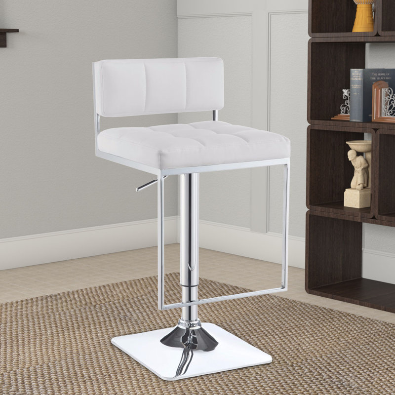 Tabouret de bar Kaylaa, Blanc