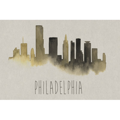City Silhouettes VI 1 Piece Wrapped Canvas Painting