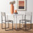 Rowayda 18'' H Leather Upholstered Metal Armchair-846916024