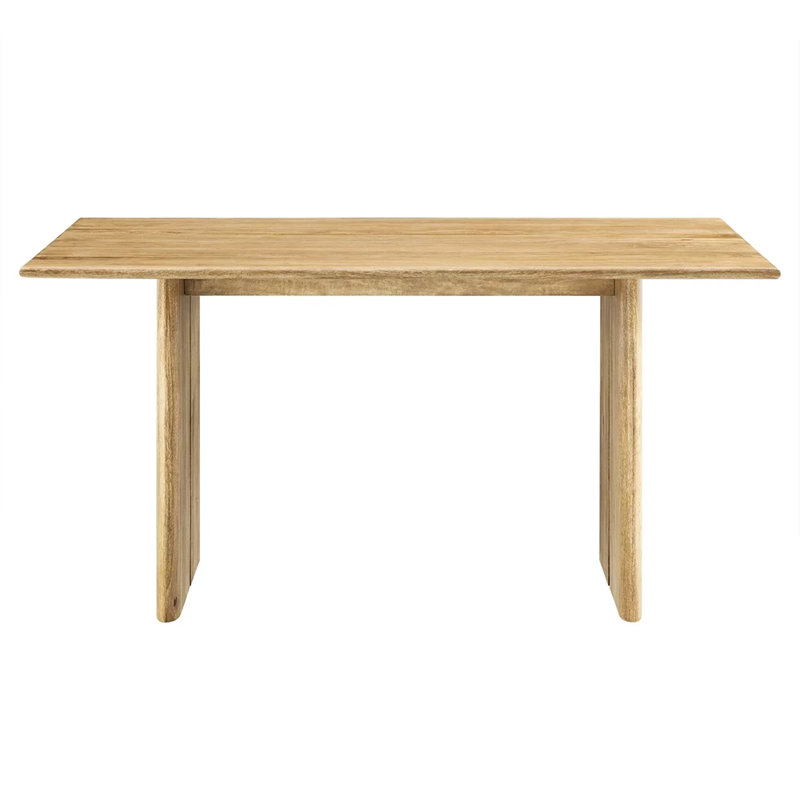 Amistad 60" Oak Solid Wood Farmhouse Dining Table
