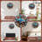 2D Shark Wall Clock Colorful Art Decor