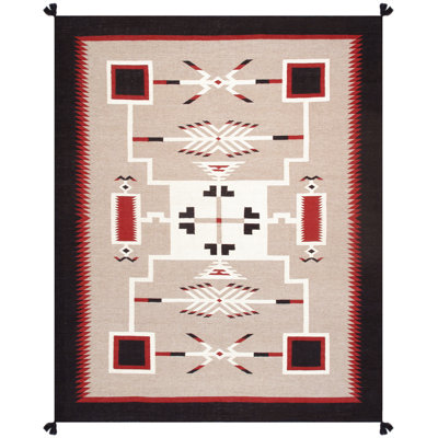 Hand Knotted Wool Geometric Indoor Rug