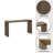 59.2" Wood Modern Striped Design Console Table-1477780508