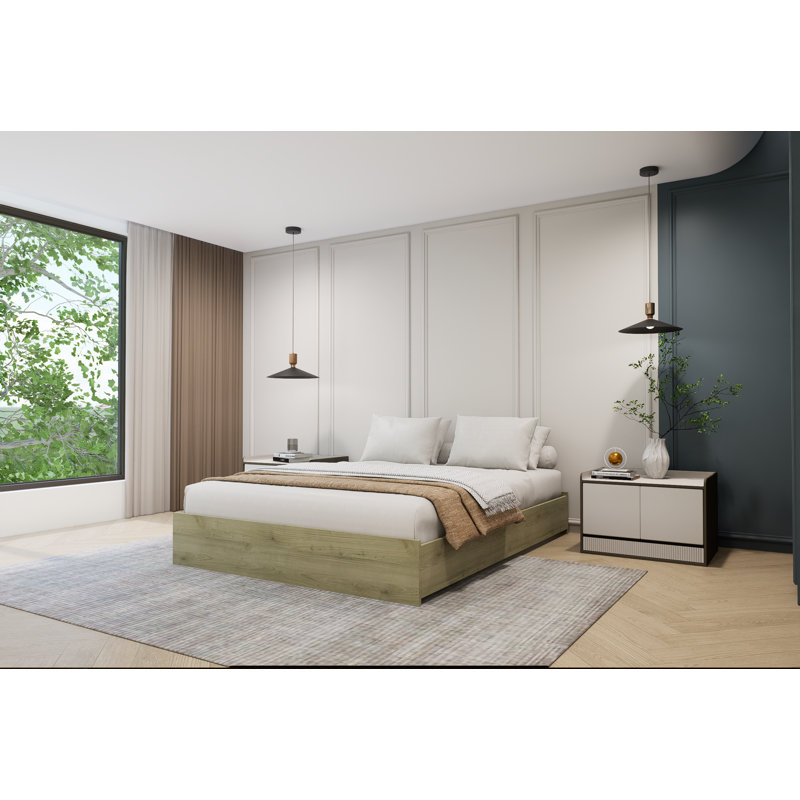 Lit plateforme Modern, Beige